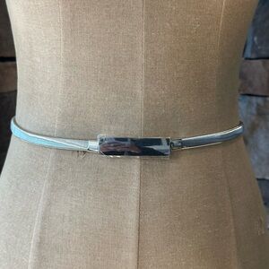 Silver Chain Accent elastic Women’s Belt- one size